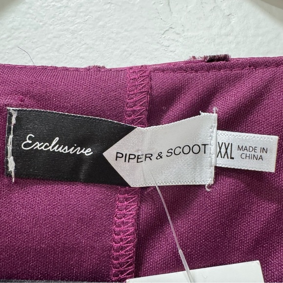 NWT Piper & Scoot The Albie Burnout Velvet Dress in Purple Women's XXL Purple - Picture 11 of 16